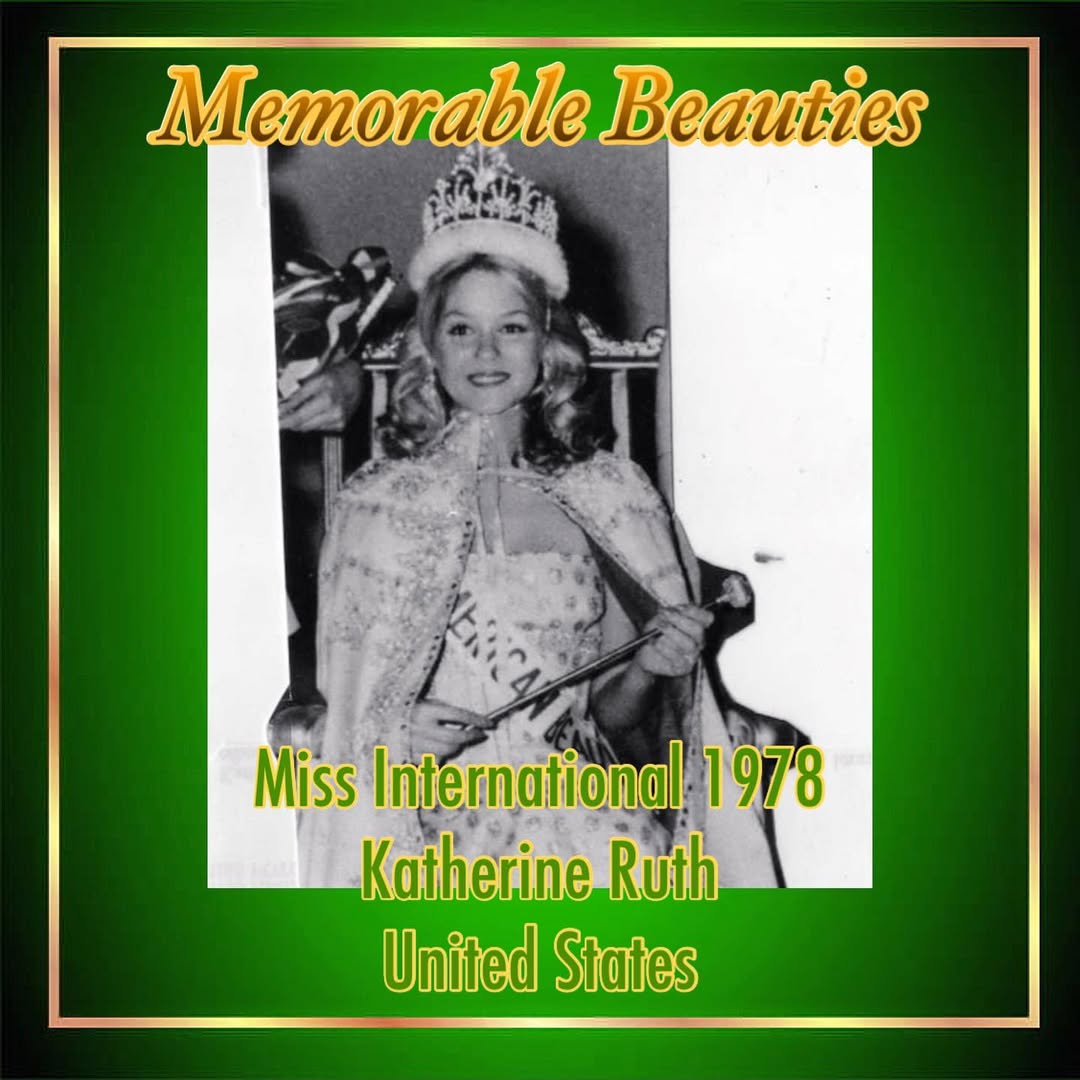 Miss International 1978 – Katherine Ruth from United States 🇺🇸.
Final result