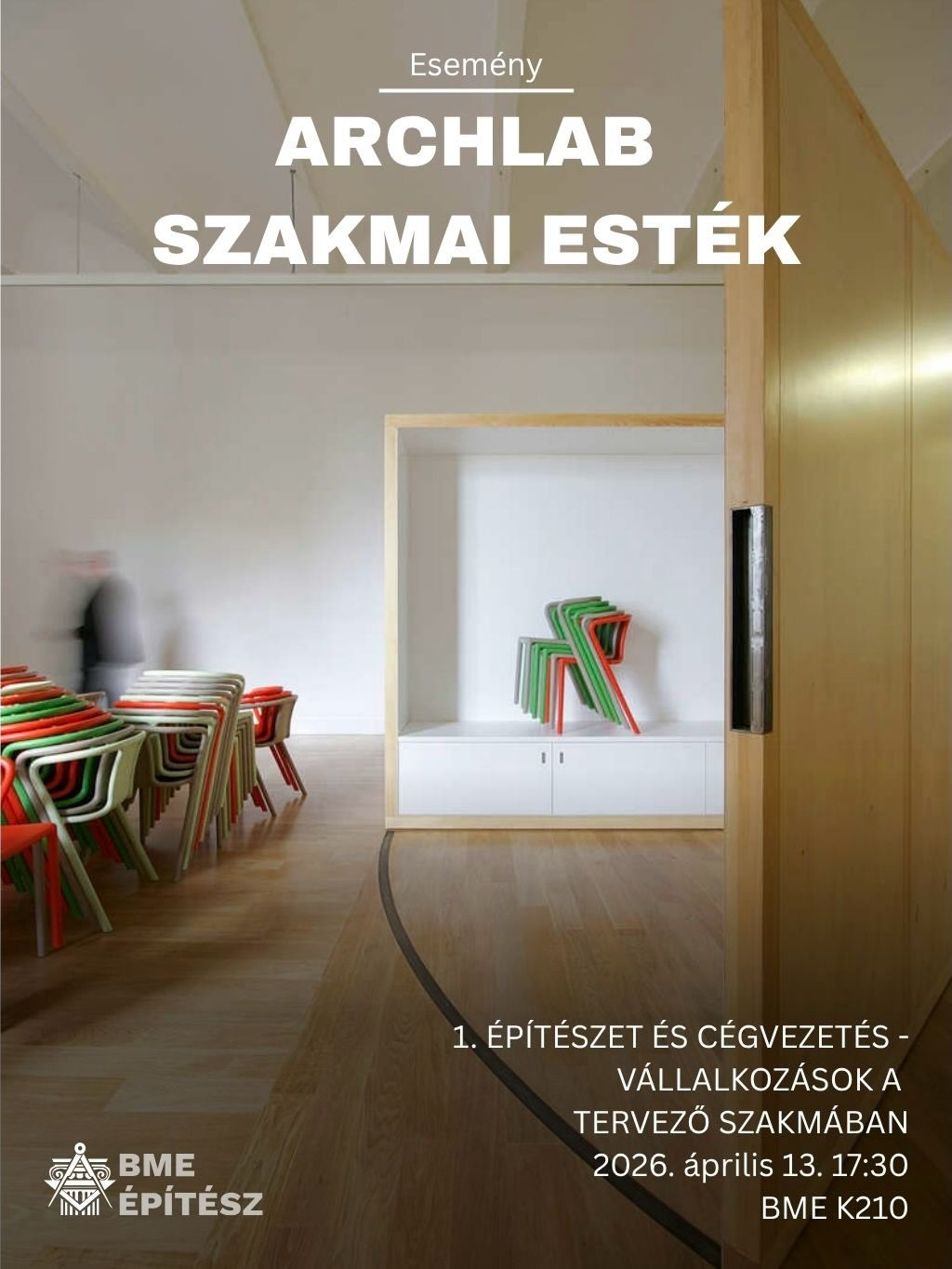 A BME ÉPK új eseménysorozatot indít ArchLAB - Szakmai Esték címmel, melynek célja közelebb hozni a szakmagyakorlás realitását a hallgatókhoz, ami különösen a diplomához közelítve, frissdiplomásként vagy pályaorientációban tanácsot keresőként lehet hasznos.
Az ArchLAB szakmai esték első alkalmának címe: Építészet és cégvezetés– vállalkozások a tervező szakmában. Több, különböző modell szerint működő tervezőiroda képviselőjével beszélgetünk arról, hogy hogyan lehet ma Magyarországon nemcsak jó építészeti munkát végezni, hanem működőképes céget is építeni a tervezési tevékenységből.
Az este fókusza ezúttal nem az építészet esztétikai oldala lesz, hanem egy sokkal ritkábban kitárgyalt kérdés: mitől marad életben egy iroda? Szó lesz a praxisok indulásáról, a fenntartást biztosító munkák volumenéről, a munkák közötti válogatás luxusáról és a bizonytalan gazdasági helyzet közvetlen és közvetett hatásairól. A résztvevőktől azt is szeretnénk megtudni, hogy mit jelent a kiszámíthatatlan megrendelői oldal, és hogyan lehet egyensúlyozni a szakmai ambíciók, a csapat fenntarthatósága és az üzleti realitás között.
A beszélgetés célja bátorságot adni a hallgatóknak a cégalapításhoz, ehhez pedig közben valós képet akarunk mutatni arról, hogy milyen költségekkel, döntési helyzetekkel és tervezési logikával jár egy építészcég működtetése.
Az előadók a rövid prezentációkat követően rendelkezésre állnak kötetlen beszélgetésre, kérdésekre is.
Az ArchLAB Szakmai Esték további alkalmain megszólaltatjuk a kivitelezési oldalon dolgozó kollégákat is, illetve beszélgetünk ingatlanfejlesztő cégek képviselőivel a nagy volumenű beruházások megvalósításának hétteréről, az építészeti terv gazdasági következményeiről is.
A sorozat első alkalma:
I. Építészet és cégvezetés– vállalkozások a tervező szakmában
Ideje: 2026. április 13. hétfő, 17:30
Helye: K210 (1111 Budapest, Műegyetem rkp. 3., 2. em.)
Fénykép: Szentirmai Tamás