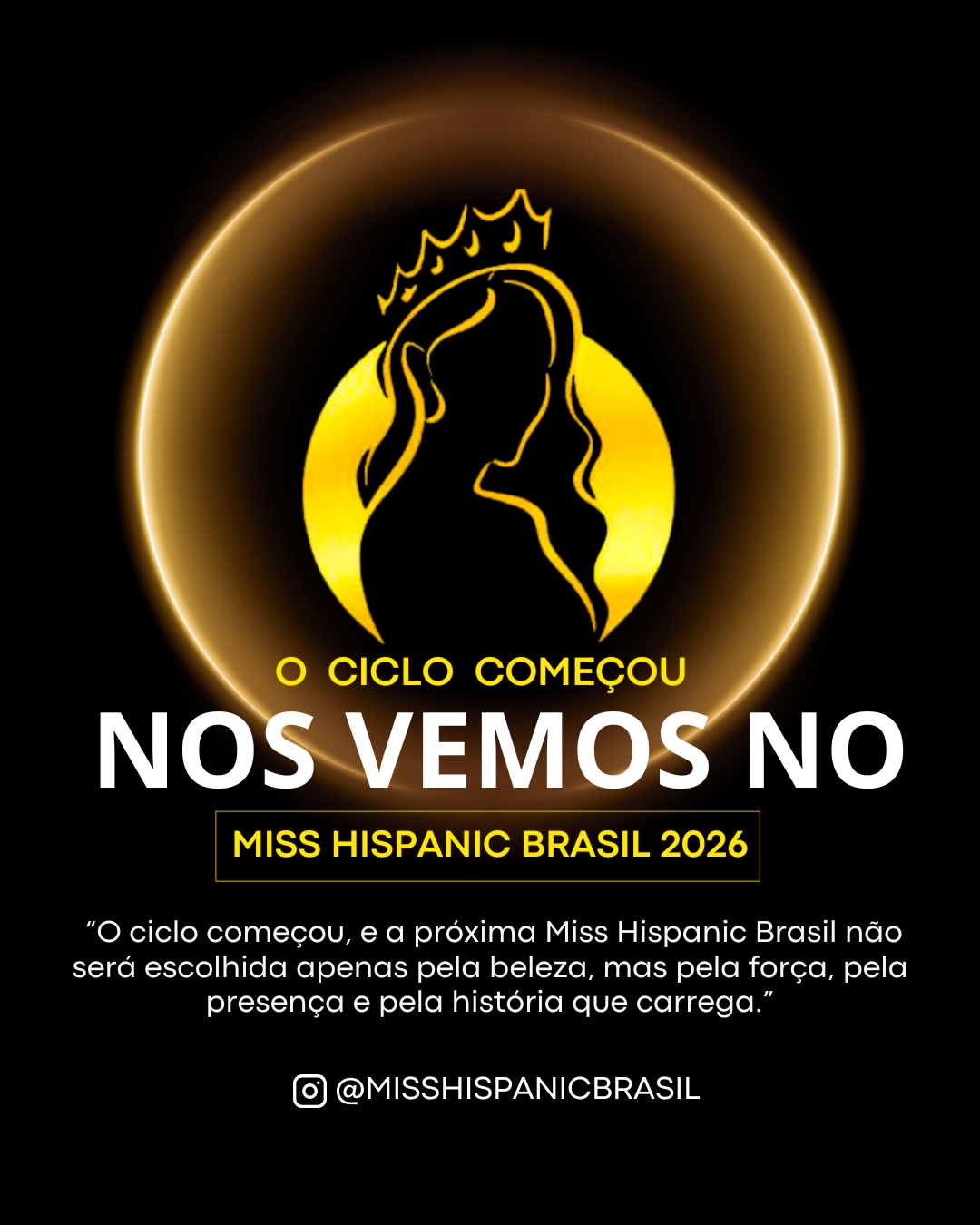 𝐎 𝐂𝐈𝐂𝐋𝐎 𝐂𝐎𝐌𝐄𝐂̧𝐎𝐔: 𝐌𝐈𝐒𝐒 𝐇𝐈𝐒𝐏𝐀𝐍𝐈𝐂 𝐁𝐑𝐀𝐒𝐈𝐋 𝟐𝟎𝟐𝟔 �