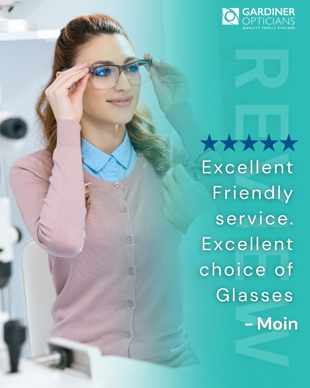 We love hearing feedback like this. Thank you, Moin, for your kind words about our friendly service and range of glasses. ⭐️
If you’re due an eye test or looking for a new pair of frames, we’re here to help you find the perfect fit.
#CustomerReview #LocalBusiness #Glasses #GardinerOpticians