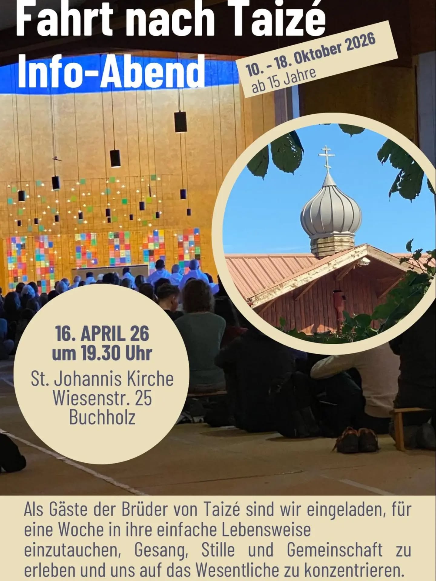 Im Oktober aus Norddeutschland nach Taizé.