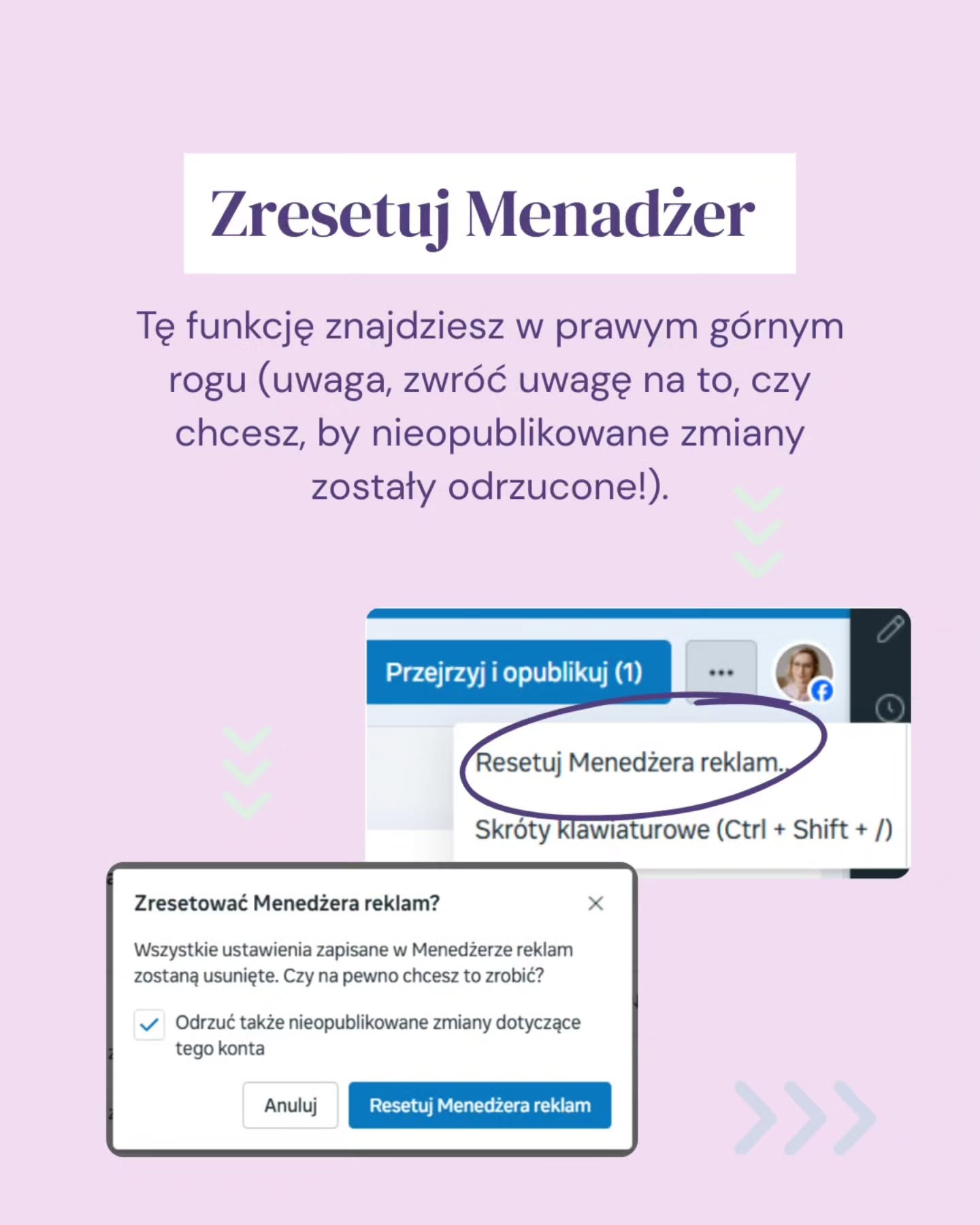 Menedżer Reklam potrafi czasem żyć własnym życiem 🙃Potrafi ładować się godzinami, pokazuje dziwne błędy, nie chce opublikować kampanii albo nagle coś przestaje działać dokładnie wtedy, kiedy masz coś ustawić „na szybko”.Zanim zaczniesz wkurzać się, panikować albo pisać do supportu, sprawdź najpierw 3 proste rzeczy:👉zresetuj Menedżer Reklam,👉otwórz go w oknie incognito,👉zmień język na angielski i zobacz, czy błąd nadal występuje.Czasem to naprawdę wystarczy, żeby problem zniknął i by oszczędzić sobie godzin frustracji.Zapisz ten post na później, szczególnie jeśli zaczynasz z reklamami. Meta lubi zaskakiwać w najmniej odpowiednim momencie 😅